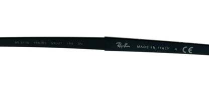 Ray-Ban レイバン CLUBMASTER クラブマスター サングラス RB3716 メンズ ブラック ブランド 中古 W４