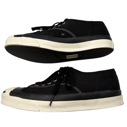 converse コンバース BIOTOP ビオトープ JACK PURCELL ジャックパーセル スニーカー 24.5cm 靴 シューズ おしゃれ レディース キャンバス ブラック 中古 W４