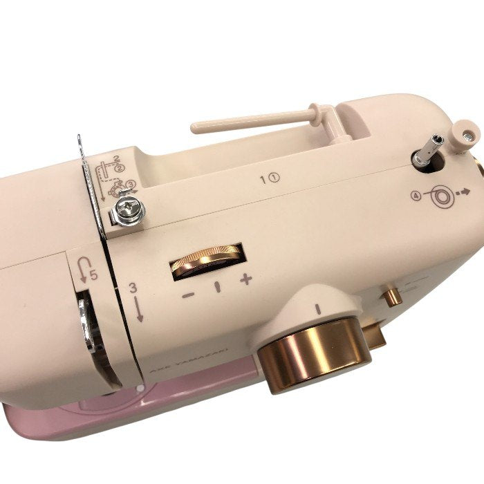 アックスヤマザキ 電子ミシン コンパクトミシン 小型 初心者 シンプル 簡単 ブラッシュピンク KA-01 中古 Y1
