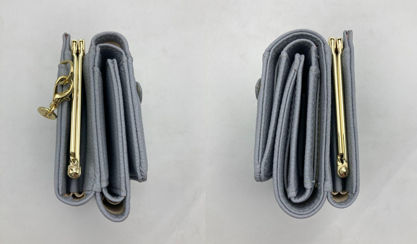 SAMANTHA VEGA サマンサベガ ハートベルト 折財布 ライトブルー 中古 D4