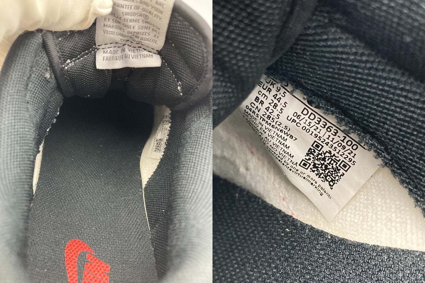 NBA×NIKE ナイキ ダンク ロー レトロ EMB 75thアニバーサリー シカゴブルズ スニーカー DD3363-100 サイズ28.5cm 中古 D4