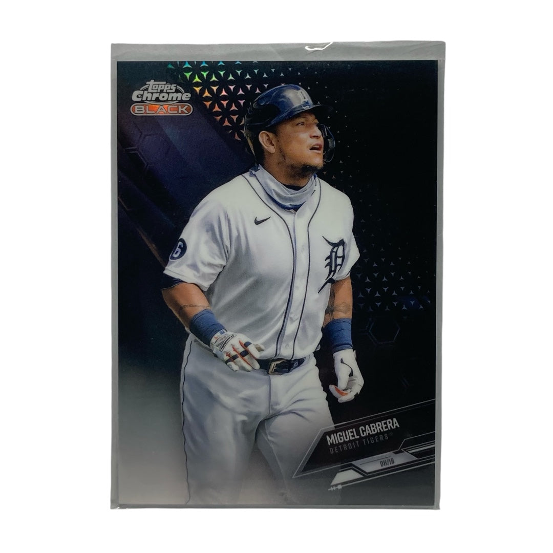 TOPPS MLBカード CHROME BLACK MIGUEL CABRERA TIGERS 125/199 #37 中古 IT2
