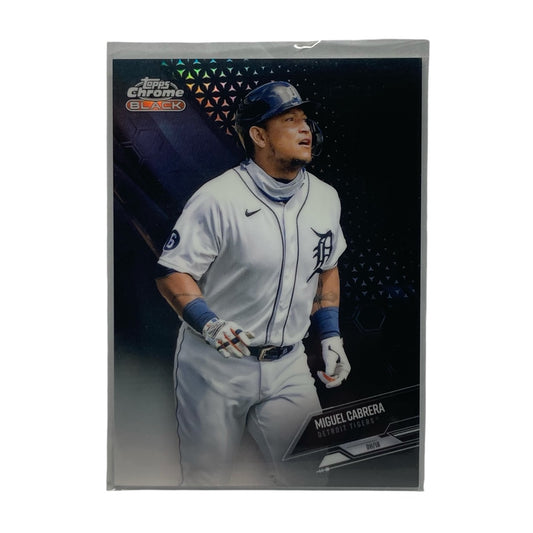 TOPPS MLBカード CHROME BLACK MIGUEL CABRERA TIGERS 125/199 #37 中古 IT2