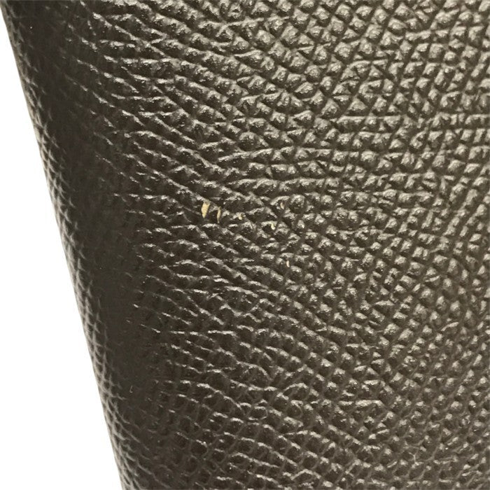 BVLGARI ブルガリ Hipster Large 2 Folds 財布 メンズ 二つ折り レザー 薄型 札入れ シンプル ブラウン 中古 T1