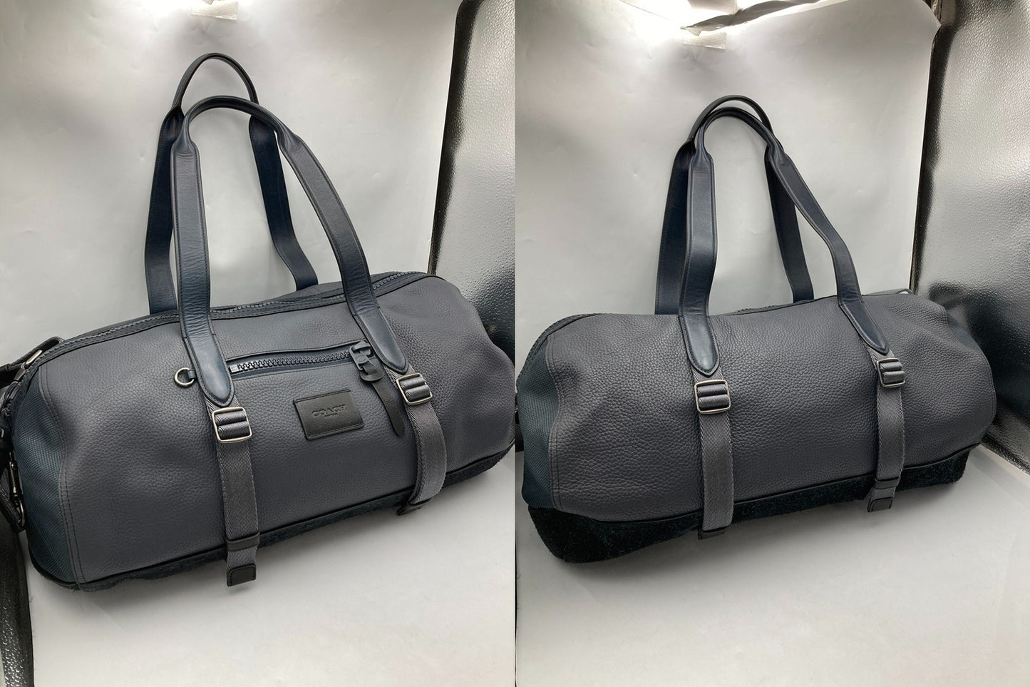 COACH コーチ レザー 2WAY ボストンバッグ 86737 メンズ 中古 D4