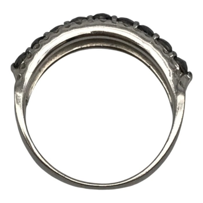 K18WG ブラックダイヤモンド1.00ct リング レディース ホワイトゴールド 13号 中古 T1