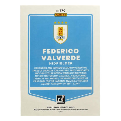 PANINI サッカーカード DONRUSS PRESS PROOF FEDERICO VALVERDE URUGUAY /349 #170 中古 IT2