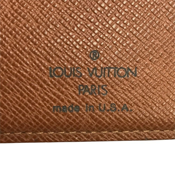 LOUIS VUITTON ルイヴィトン モノグラム コンチネンタルクラッチ 長財布 ユニセックス 二つ折り 小銭入れあり がま口 USA製 ブラウン T61217 中古 T1
