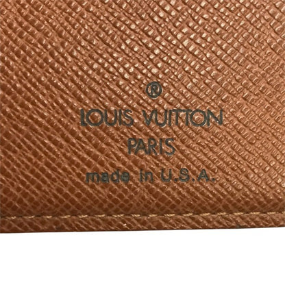 LOUIS VUITTON ルイヴィトン モノグラム コンチネンタルクラッチ 長財布 ユニセックス 二つ折り 小銭入れあり がま口 USA製 ブラウン T61217 中古 T1