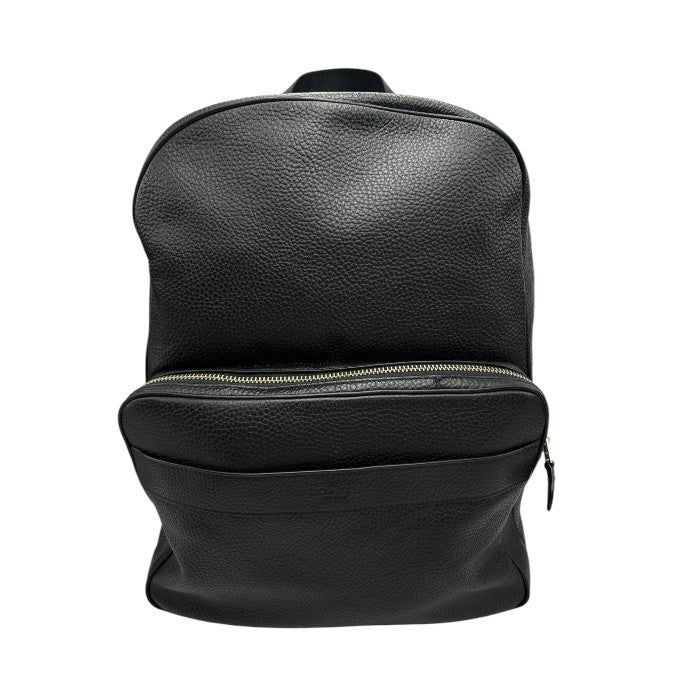 COACH コーチ ハミルトン ぺブルレザー バックパック F72082 リュックサック メンズ 通勤 A4 本革 ブラック 中古 W４