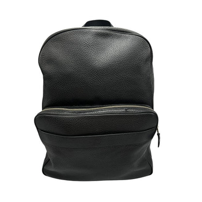 COACH コーチ ハミルトン ぺブルレザー バックパック F72082 リュックサック メンズ 通勤 A4 本革 ブラック 中古 W４