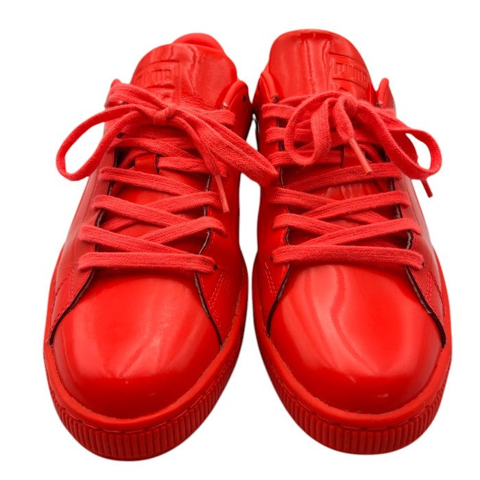 PUMA プーマ バスケット スカイ2ハイ パテント パック 27.5cm 36203501 レッド スニーカー シューズ 靴 メンズ エナメル 中古 W４