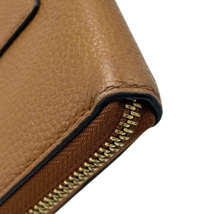 MICHAEL KORS マイケルコース 長財布 ブラウン 32S7GM9E9L レディース おしゃれ ラウンドファスナー 収納 中古 W４
