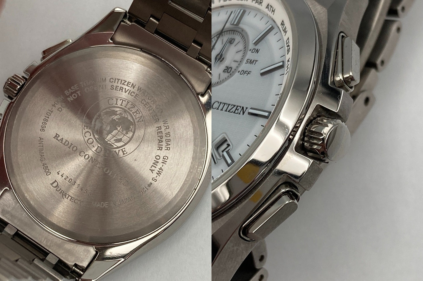 CITIZEN ATTESA シチズン アテッサ エコドライブ 電波時計 腕時計 ダイレクトフライト AT8040-57A 中古 D4