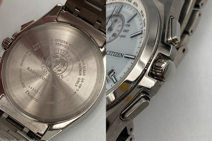 CITIZEN ATTESA シチズン アテッサ エコドライブ 電波時計 腕時計 ダイレクトフライト AT8040-57A 中古 D4