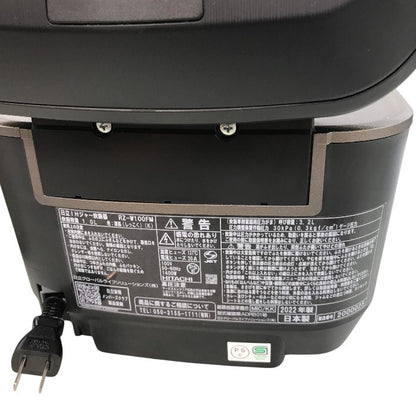 日立 炊飯器 5.5合 圧力&スチームIH ふっくら御膳 RZ-W100FM K 漆黒 日本製 大火力 沸騰鉄釜 蒸気カット 中古 Y1