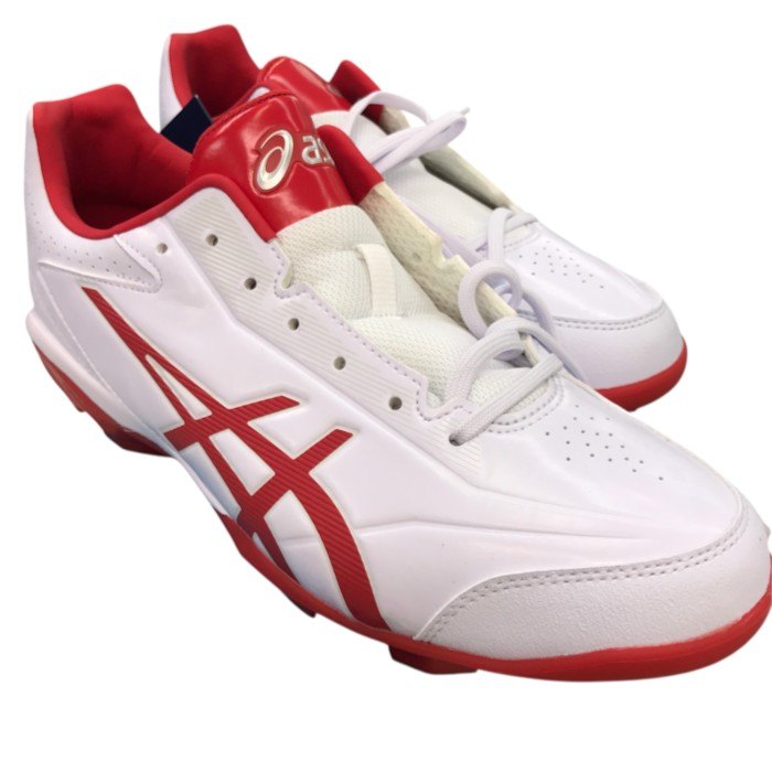 アシックス(ASICS) 野球・ソフトボール用 スパイク ポイント STAR SHINE 2 1121A012 ホワイト/レッド 26cm 中古 Y1