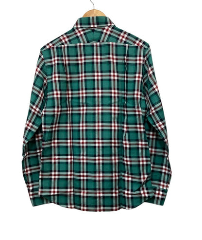 MONSIEUR NICOLE ムッシュニコル チェック柄アラカルトシャツ カッタウェイ サイズ48 長袖 中古 D4