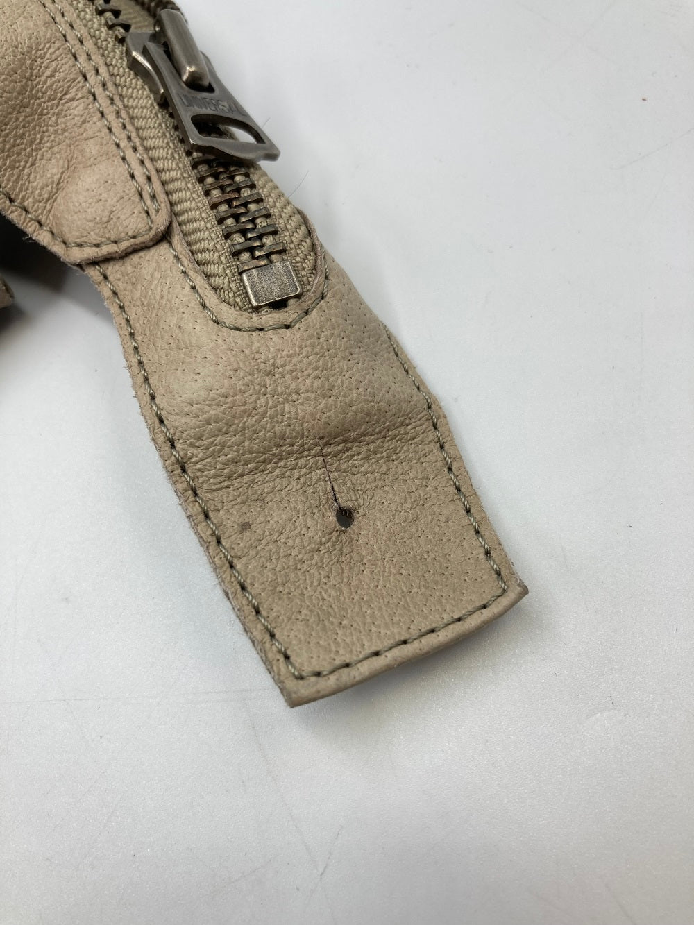 REN レン ピッグスキン 2WAY ボストンバッグ BG-121 ベージュグレイ メンズ 中古 4