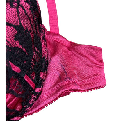 未使用品 PUG パグ petit palissee プチ パリーゼ Piace Rosso ブラジャー パンツ 4セット D70 M レディース 下着 ショーツ かわいい レース ギンガムチェック 中古 W４