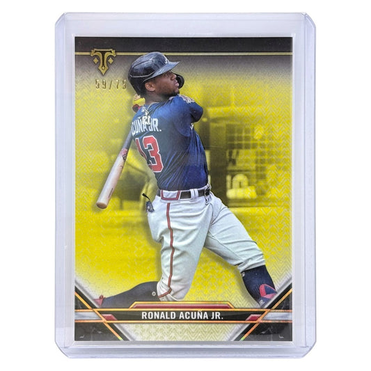 TOPPS MLBカード TRIPLE THREADS RONALD ACUNA JR. ATLANTA BRAVES /75 #50 中古 IT1