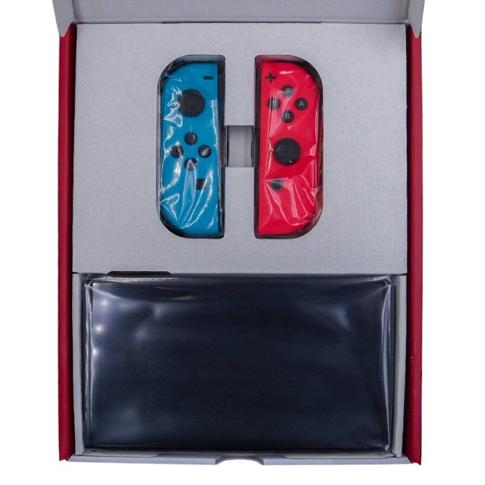 未使用品 任天堂 Nintendo Switch 本体（有機ELモデル）【Joy-Con(L) ネオンブルー/(R) ネオンレッド】 中古 a1