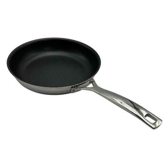 LE CREUSET ル・クルーゼ 24cm フライパン ステンレス IH 直火 キッチンツール 調理器具 料理 中古 W４