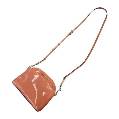 MICHAEL KORS マイケルコース ショルダーバッグ レディース エナメル 無地 斜め掛け ゴールドチェーン ピンク 35T8GY3C2A 中古 T1