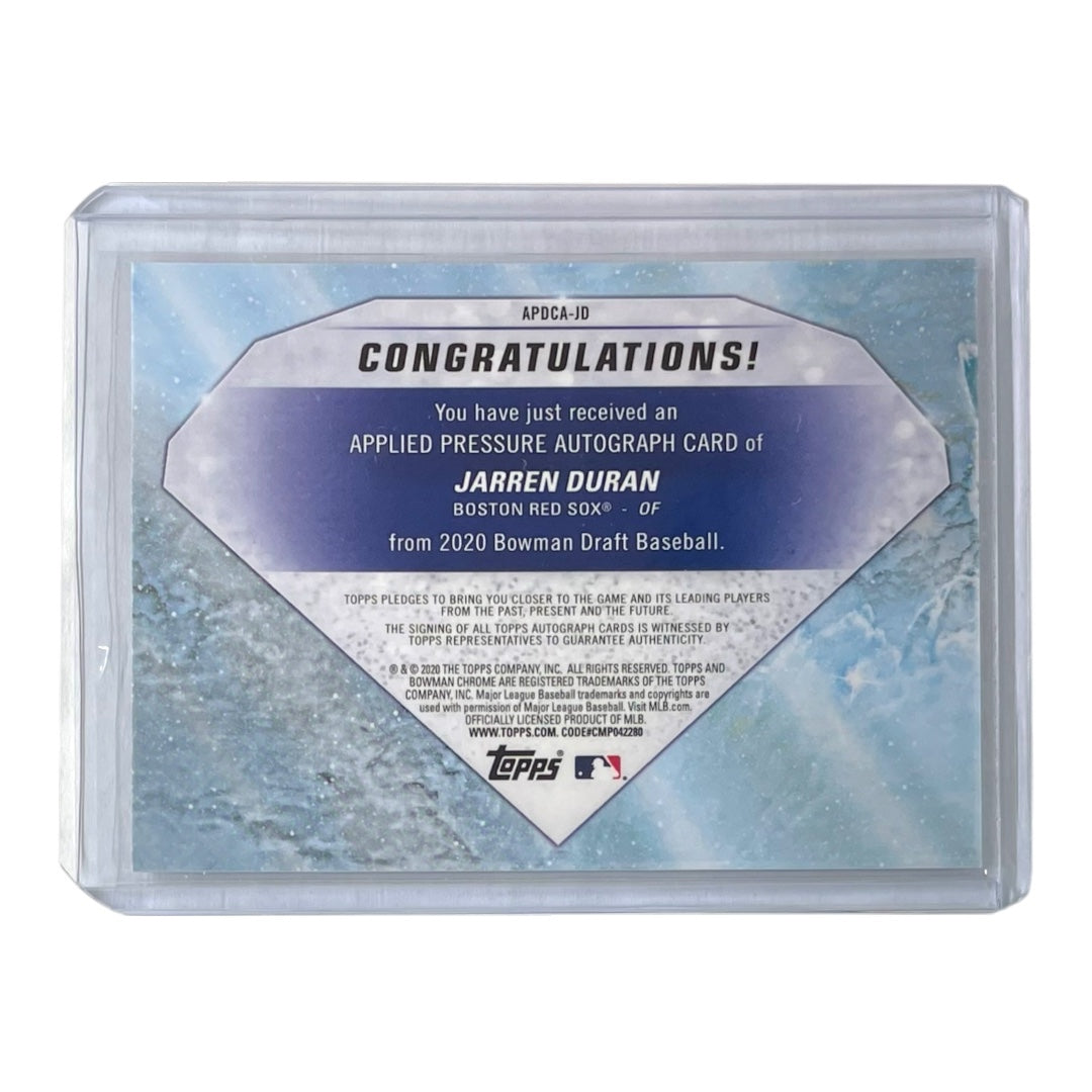 TOPPS MLBカード BOWMAN CHROME JARREN DURAN BOSTON RED SOX /99 #APDCA-JD 中古 IT2