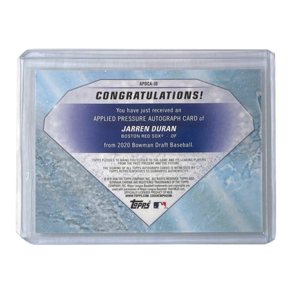 TOPPS MLBカード BOWMAN CHROME JARREN DURAN BOSTON RED SOX /99 #APDCA-JD 中古 IT2