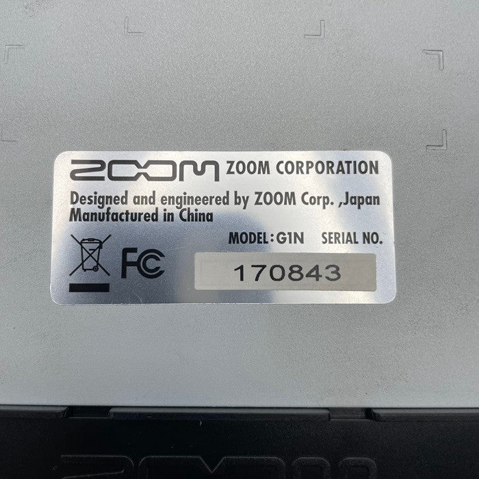 ZOOM マルチエフェクター G1N ズーム コンプ DRIVE EQ ディレイ リバーブ リズム  中古 R4