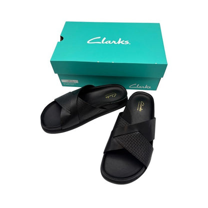 Clarks クラークス Torford Cross トーフォードクロス サンダル UK6 1/2 (24.5cm) 靴 シューズ メンズ レディース 夏 ブラック 中古 W1