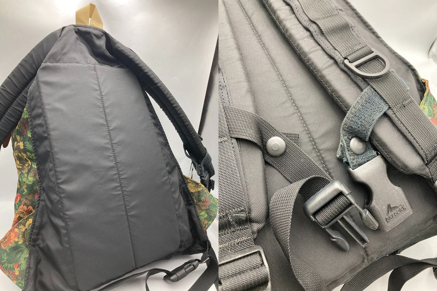 GREGORY グレゴリー 旧ロゴ イエロータペストリー バックパック USA製 中古 D4