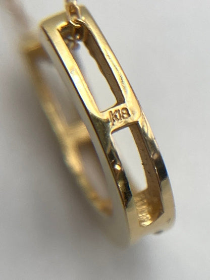 K18 馬蹄 ホースシュー ネックレス 中古 D4