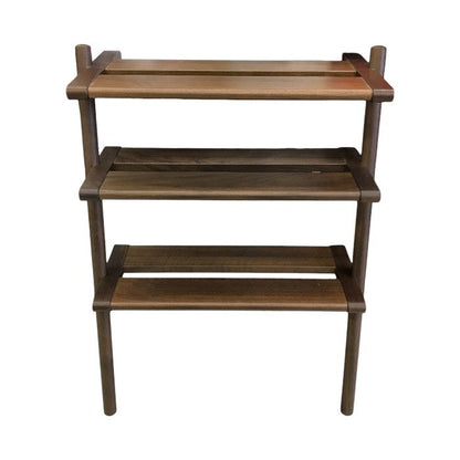 cosine コサイン シューラック 下駄箱 収納ラック シューズラック 立て掛け ウォルナット SR-04CW 中古 T1