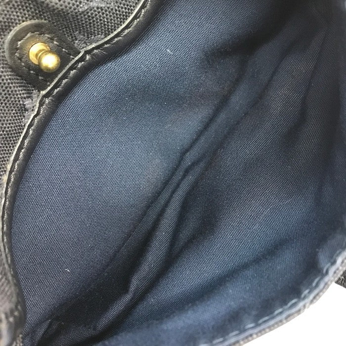 LOUIS VUITTON ルイヴィトン モノグラムミニ アンソフィ ポーチ レディース キャンバス/レザー 化粧 コスメ ネイビー M92697 中古 T1