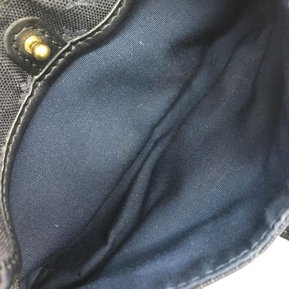LOUIS VUITTON ルイヴィトン モノグラムミニ アンソフィ ポーチ レディース キャンバス/レザー 化粧 コスメ ネイビー M92697 中古 T1