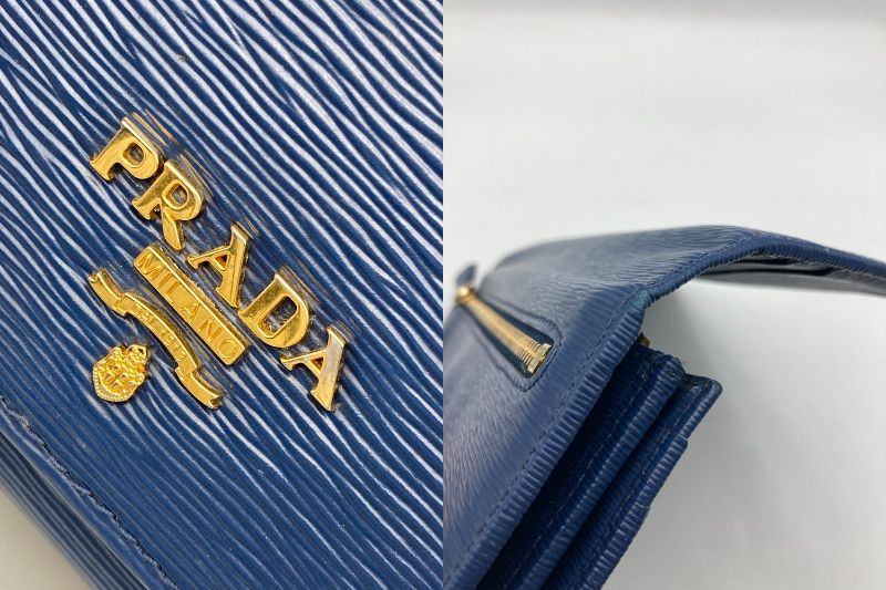 PRADA プラダ VITELLO MOVE ヴィッテロムーブ 2つ折り長財布 中古 D4