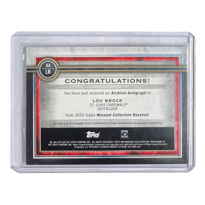 TOPPS MLBカード MUSEUM COLLECTION LOU BROCK ST. LOUIS CARDINALS /149 #AA-LB 中古 IT2