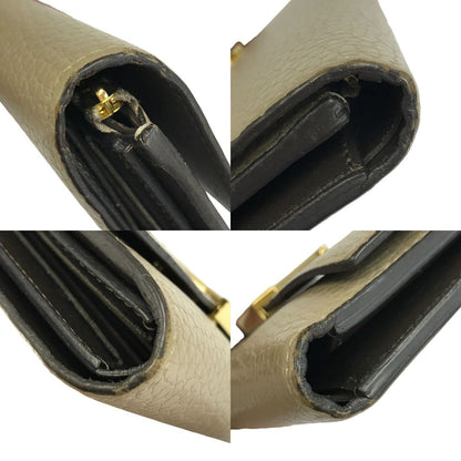LOUIS VUITTON ルイヴィトン ポルトフォイユ カプシーヌ コンパクト 財布 3つ折り レディース トリヨンレザー ガレ ベージュ M62159 中古 T1
