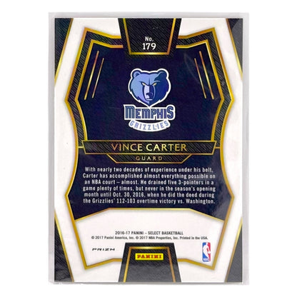 PANINI NBAカード SELECT PRIZM VINCE CARTER GRIZZLIES #179 中古 IT1
