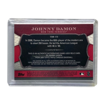 TOPPS MLBカード TRIPLE THREADS JOHNNY DAMON YANKEES 18/18 #TTAR-173 中古 IT2