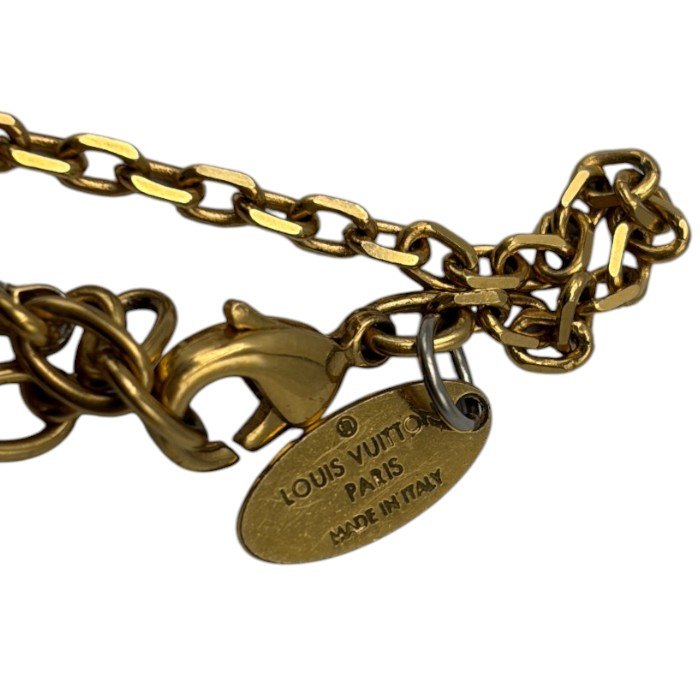 ルイヴィトン LOUIS VUITTON コリエ ギャンブル キューブ ネックレス ゴールド M65096 ブランド ジュエリー レディース かわいい おしゃれ 中古 W４