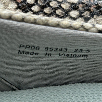 fitfit フィットフィット パイソン調 レザー バレエ スニーカー 23.5cm 靴 シューズ レディース 中古 W４