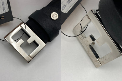FENDI フェンディ Fバックル レザーベルト メンズ 中古 D4