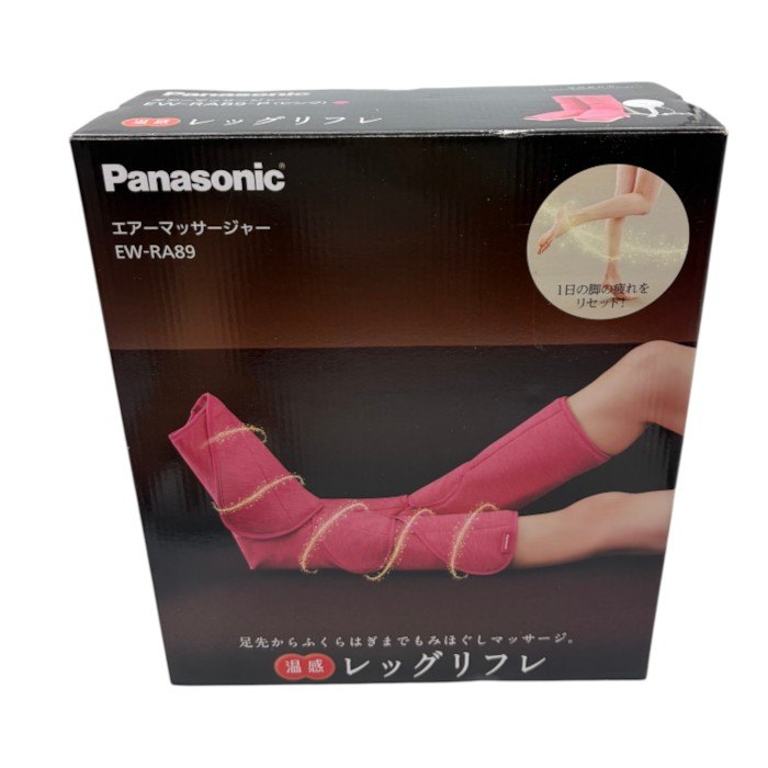 Panasonic パナソニック エアーマッサージャー レッグリフレ ピンク EW-RA89-P 医療機器認証番号：231AHBZX00008000 家電 健康器具 健康家電 中古 W1