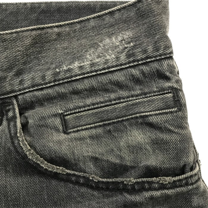 DOLCE&GABBANA ドルチェ&ガッバーナ デニムパンツ メンズ ダメージ加工 ジーンズ ブラックデニム 50サイズ G374LP G8G92 中古 T1