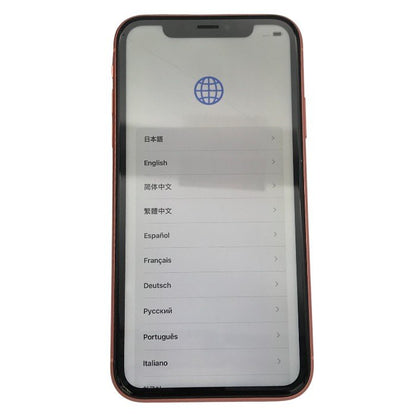 Apple iPhone XR 128GB スマートフォン 4G SIMフリー ワイヤレス充電 コーラル MT0T2J/A 中古 T1