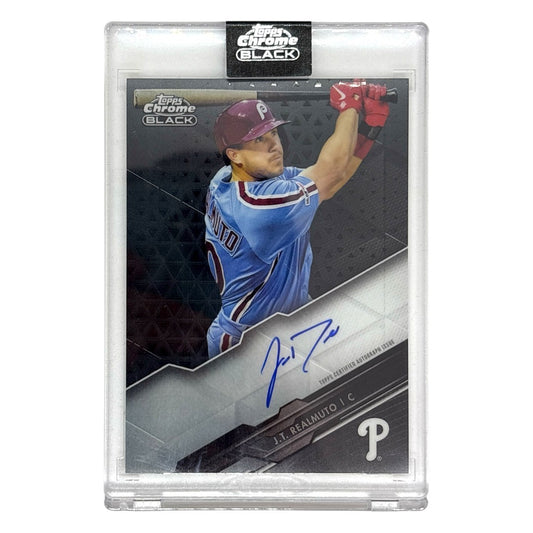 未開封品 TOPPS MLBカード CHROME BLACK J.T. REALMUTO PHILADELPHIA PHILLIES #CBA-JR 中古 IT1