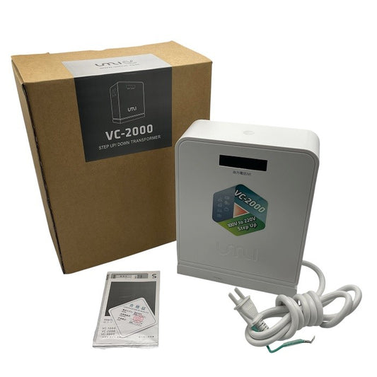 UMI 変圧器 昇圧器 アップトランス ステップアップ 電源トランス  VC-2000 STEPUP トランスフォーマー 旅行 海外 中古 R4